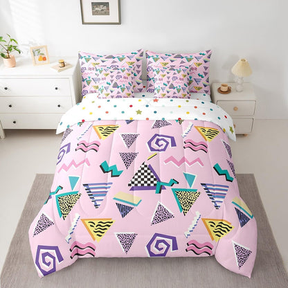 Erosebridal Chemical Equation Bed in a Bag Queen Comforter Set 7 Piece,Chemistry Bedding Sets Science Students Learning Gift Sheet Set with Comforter,Molecular Formula Education Bed Set - Colors A
