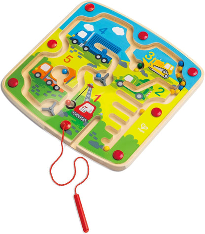 Hape Wooden Construction & Number Magnetic Maze