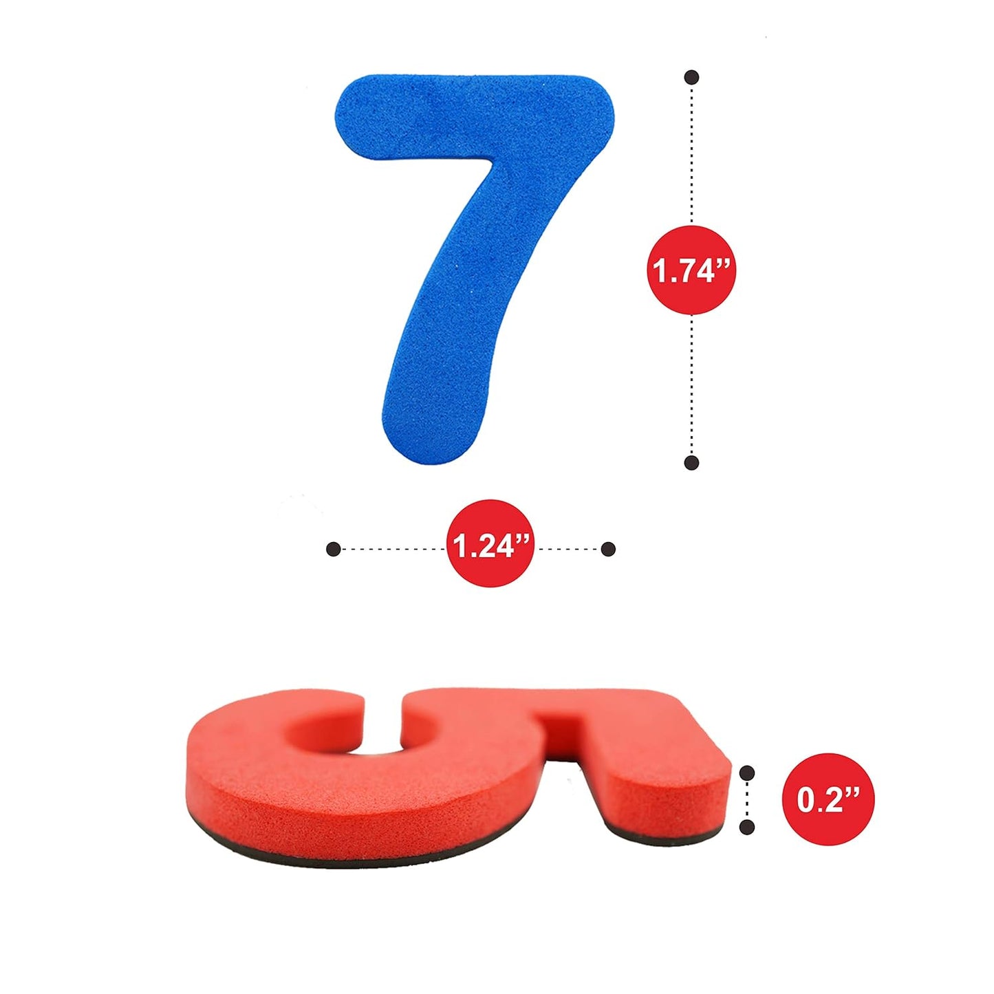 SpriteGru 102pcs Magnetic Numbers for Basic Math Mathematics Education