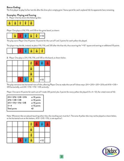 Didax Educational Resources Sum It Up! Sums of Fractions, Decimals, Integers