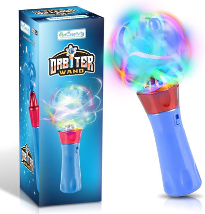ArtCreativity Light Up Wand for Kids, Set of 2 LED Light Up Toys with Flashing Lights, Fun Light Spinning Toys, Sensory Toy for Kids with Autism