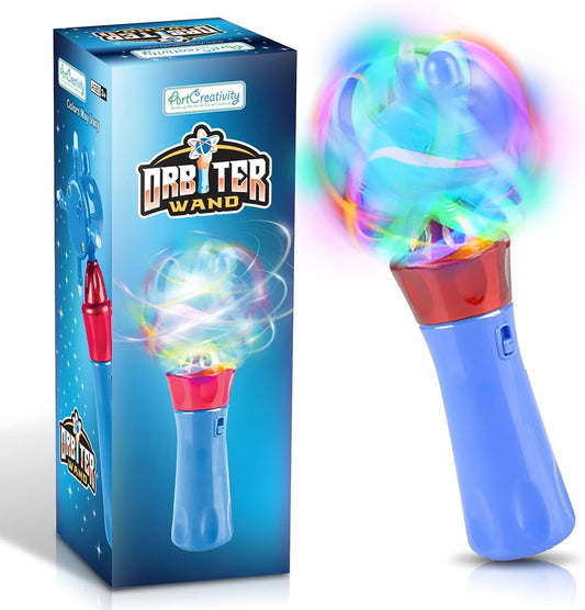 ArtCreativity Light Up Wand for Kids, Set of 2 LED Light Up Toys with Flashing Lights, Fun Light Spinning Toys, Sensory Toy for Kids with Autism