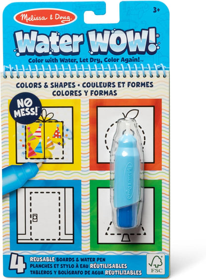 Melissa & Doug On The Go Water Wow! Mess Free Coloring Book, Reusable Water-Reveal Activity Pad, Alphabet, Travel Toys, Party Favors, for Toddlers & Kids Ages 3+ - FSC Certified