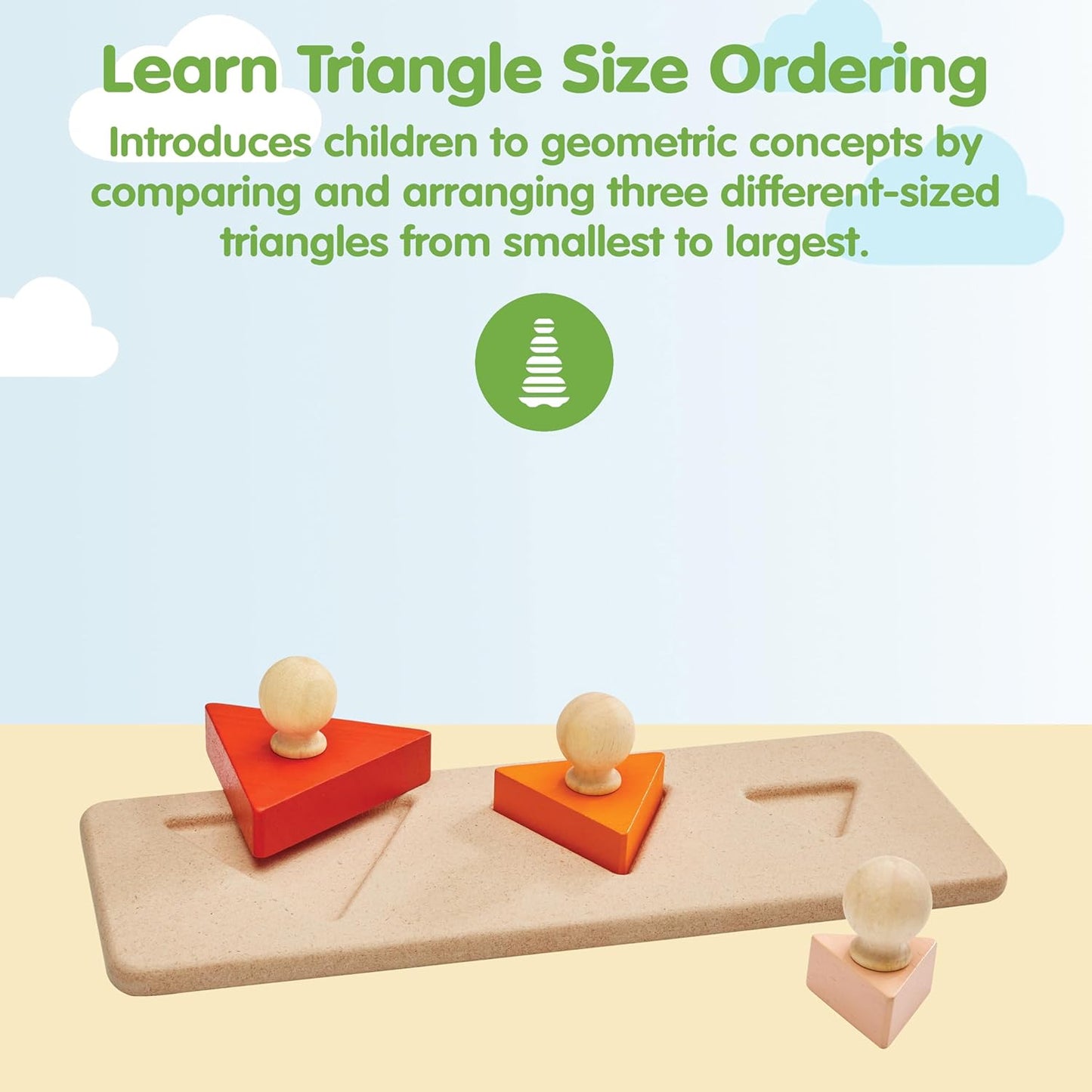 PlanToys® Sorting Boat Toy | Wooden Shape Sorter Toy for Toddlers 3+ | Montessori Educational Boat Puzzle with 6 Blocks | Develops Fine Motor Skills, Shape Matching & Problem-Solving
