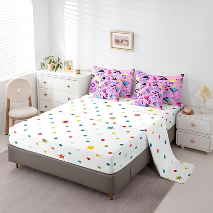 Erosebridal Chemical Equation Bed in a Bag Queen Comforter Set 7 Piece,Chemistry Bedding Sets Science Students Learning Gift Sheet Set with Comforter,Molecular Formula Education Bed Set - Colors A