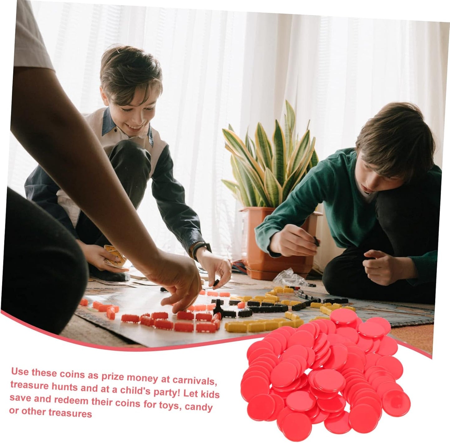 BESPORTBLE Solid Color Bingo Chips Game Counters for Math Teaching Board Games Bingo Accessories
