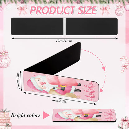 Fumete 60 Pieces Pink Spicy Words Double Sided Magnetic Bookmarks Cute Cartoon Pattern Bookmarks Magnet Page Spicy Words Page Clip for Women Book Lover Gifts Summer Party Supplies