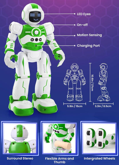 Robot Toys for Kids,Programmable Remote Control Smart Walking Dancing Robot Toy with Gesture & Sensing for Age 4 5 6 7 8 9 10 Year Old Boys for Birthday Present
