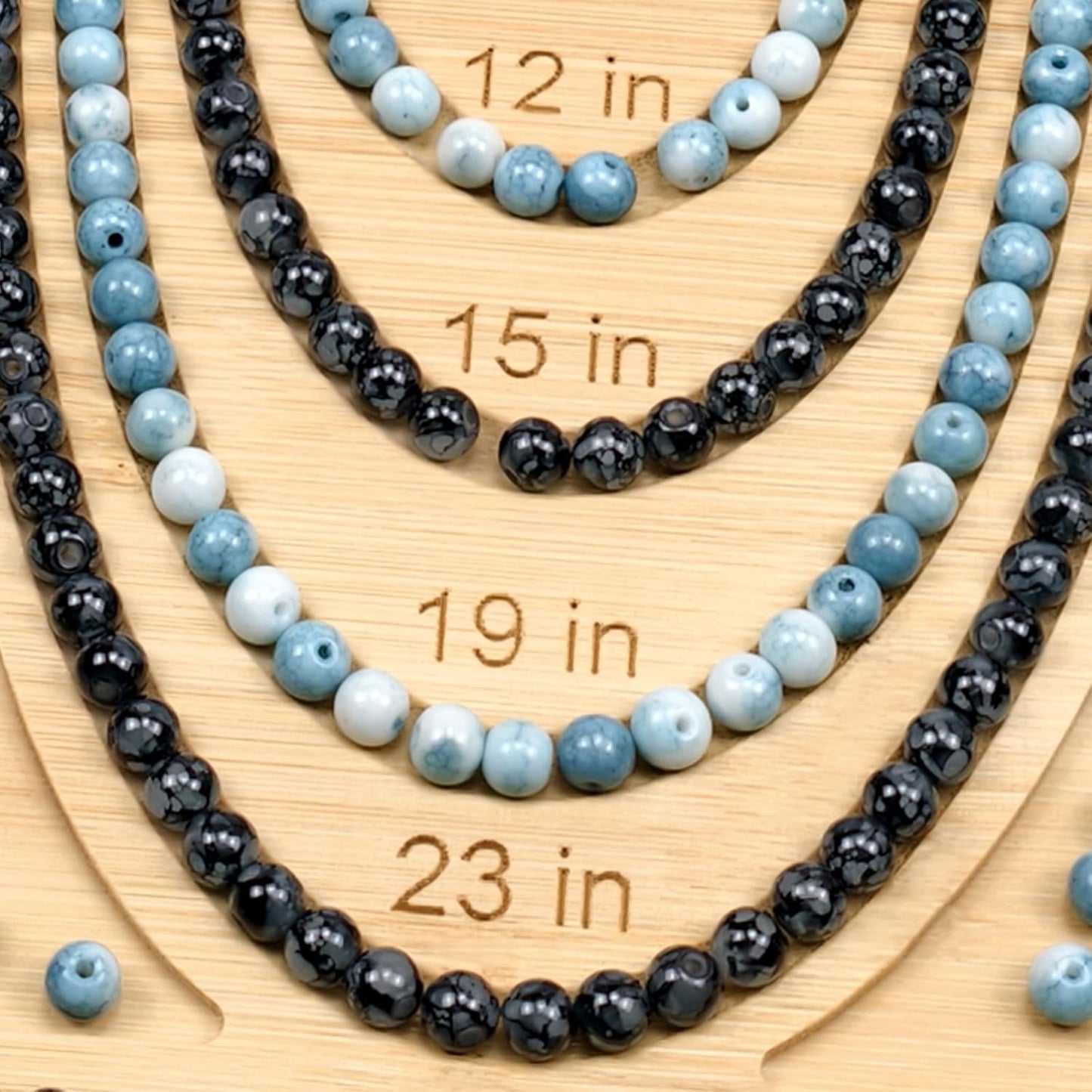 Petoysoso Bead Boards for Jewelry Making, Bamboo Beading Board for Bracelet & Necklace, Jewelry Making Supplies,Bead Tray Supplies