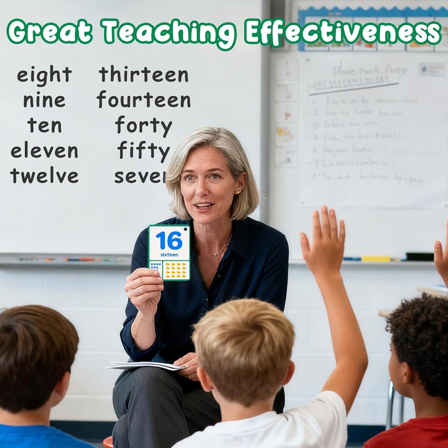 Learning Flashcards Number, 28 Different Number Educational Cards, Social Learning Card for Kids