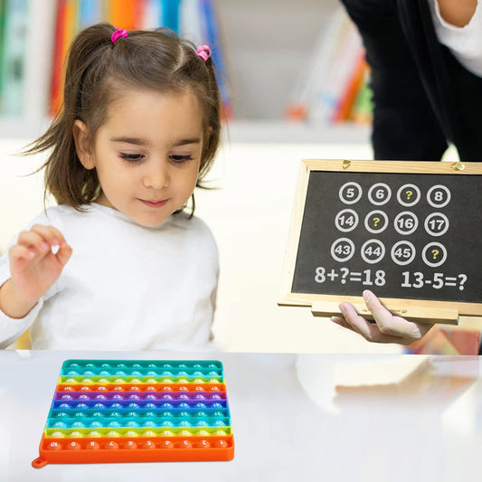 12x12 Multiplication Chart Games for Kids: Fun & Easy Learning! Press & Learn Multiplication Table Toy, STEM Math Skills Practice for Ages 4-12, Home & School Sensory Tool (US Certified Silicone)