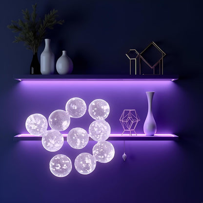 10Pcs Glass Marbles Glow in The Dark Multi-Color Luminous Marbles Marble Games and DIY Home Decoration Marble Runs Learning and Education (0.47 inch) (Green)