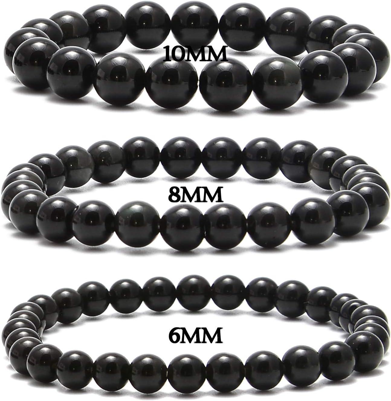 NCB 100pcs Original Natural Stone Beads Gemstone Round Loose Beads 6mm 8mm 10mm (Blue Aventurine, 6mm 100Beads) - Colors A