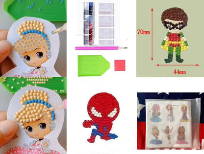 FONYANE Diamond Art for Kids & Girls & Boys,Gem Art Animal Stickers Craft Kit for Kids Ages 4-6-8-10-12,Arts & Crafts for Boys Girls Birthday Party Gift Toy