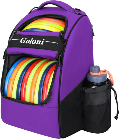 Disc Golf Bag Holds 23+ Discs,Durable Disc Golf Backpack with cooler compartment,Large Capacity Frisbee Bags