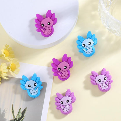 10Pcs Animal Silicone Beads for Keychain Making Cute Puppy Focal Beads for Pens Dalmatian Dog Animal Focals for Bracelets Necklace Earrings Jewelry Making