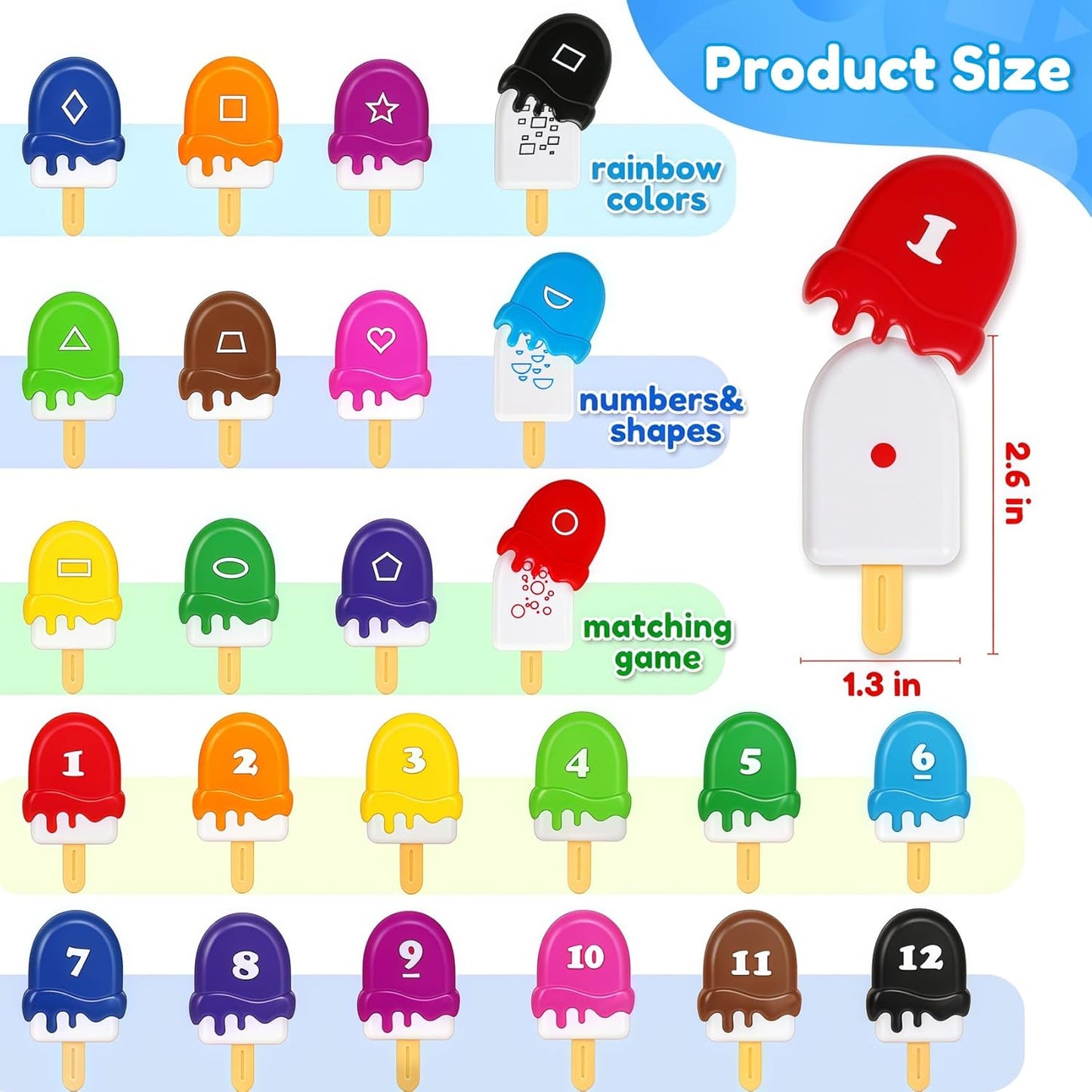 USATDD Matching Eggs for Toddlers Montessori Geometric Eggs Color & Shape Recognition Toy, Fine Motor Skills Shape Sorter Puzzle, Easter Eggs Toys Gifts for Kids, Easter Basket Stuffers