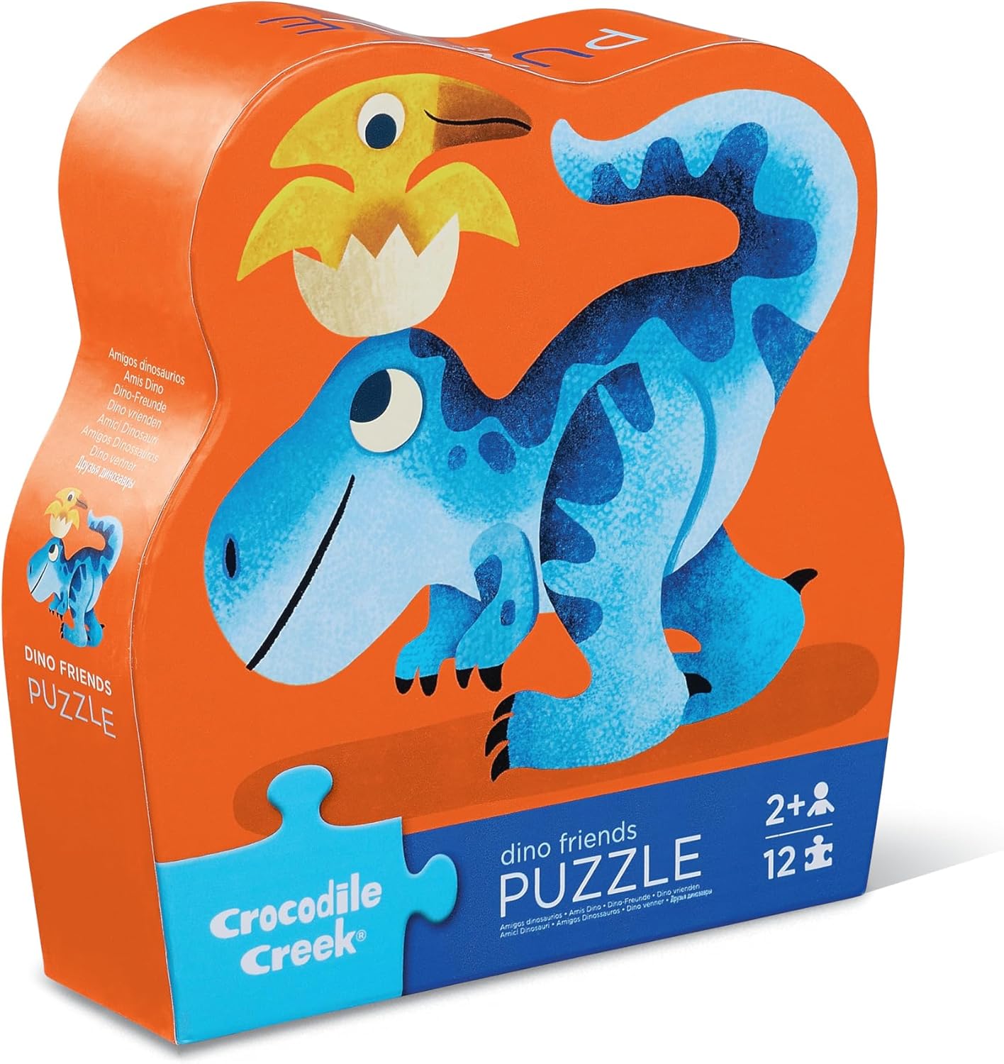Crocodile Creek 12-Piece Mini Jigsaw Puzzle - Fun Floor Puzzles for Kids Ages 2-4 and Up - Heavy-Duty Shaped Box for Storage - Fire Truck - 12" x 9" Finished
