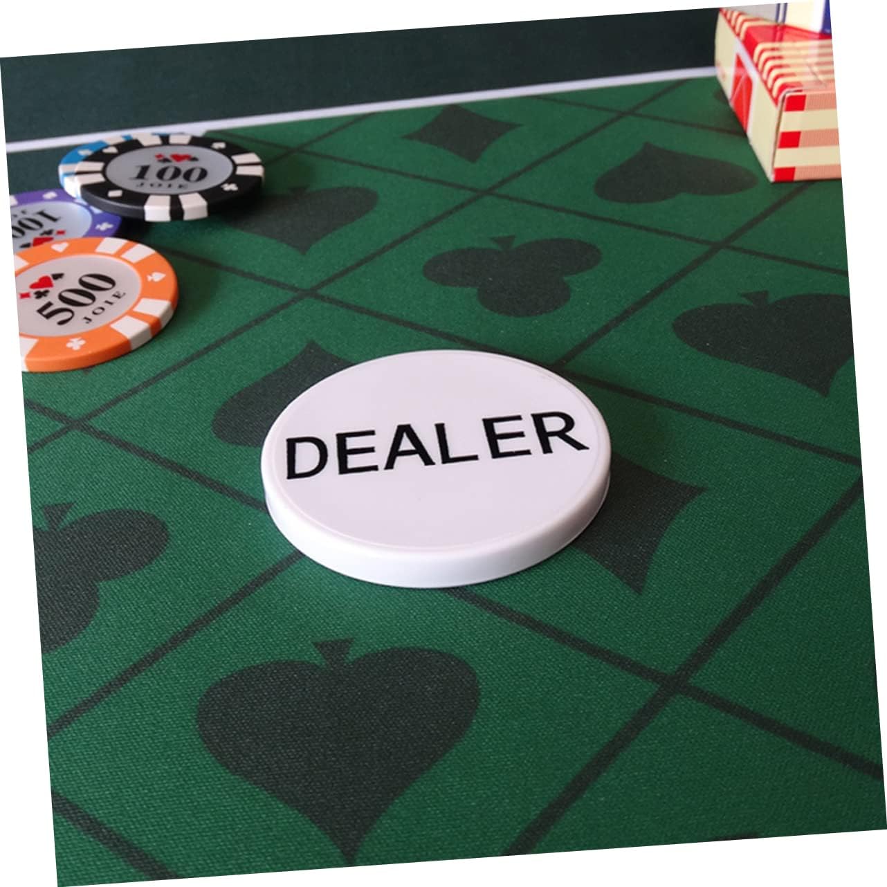 SAFIGLE 4 Sets Big and Small Blind Banker Code Texas Holdem Game Chips Bingo Game Tokens Bingo Game Supplies