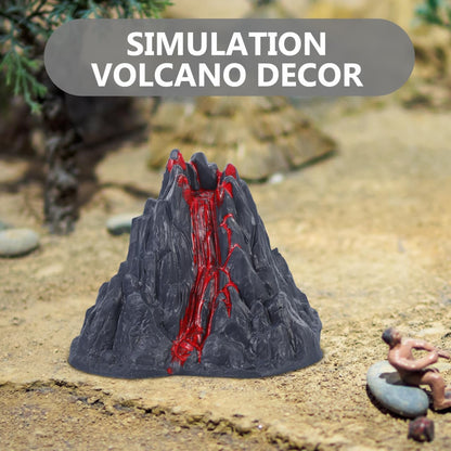 Garneck 10Pcs Simulation Volcano Toy Model - 3.14 Inch Realistic Mini Plastic Volcano Model Dinosaur World Scene Figurine Ornament for Science Experiments Fish Tank Aquarium Fairy Garden Landscape De