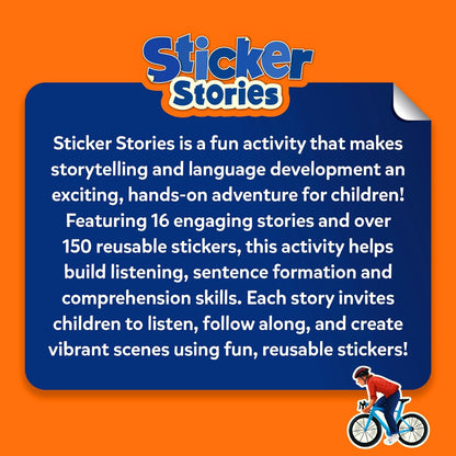 Skillmatics Activity Kit - Creative Storytelling & Skill Building with 150+ Reusable Stickers, Educational, Mess-Free Fun, Preschool & Kindergarten Toy, Gifts for Kids Ages 3, 4, 5, 6, 7