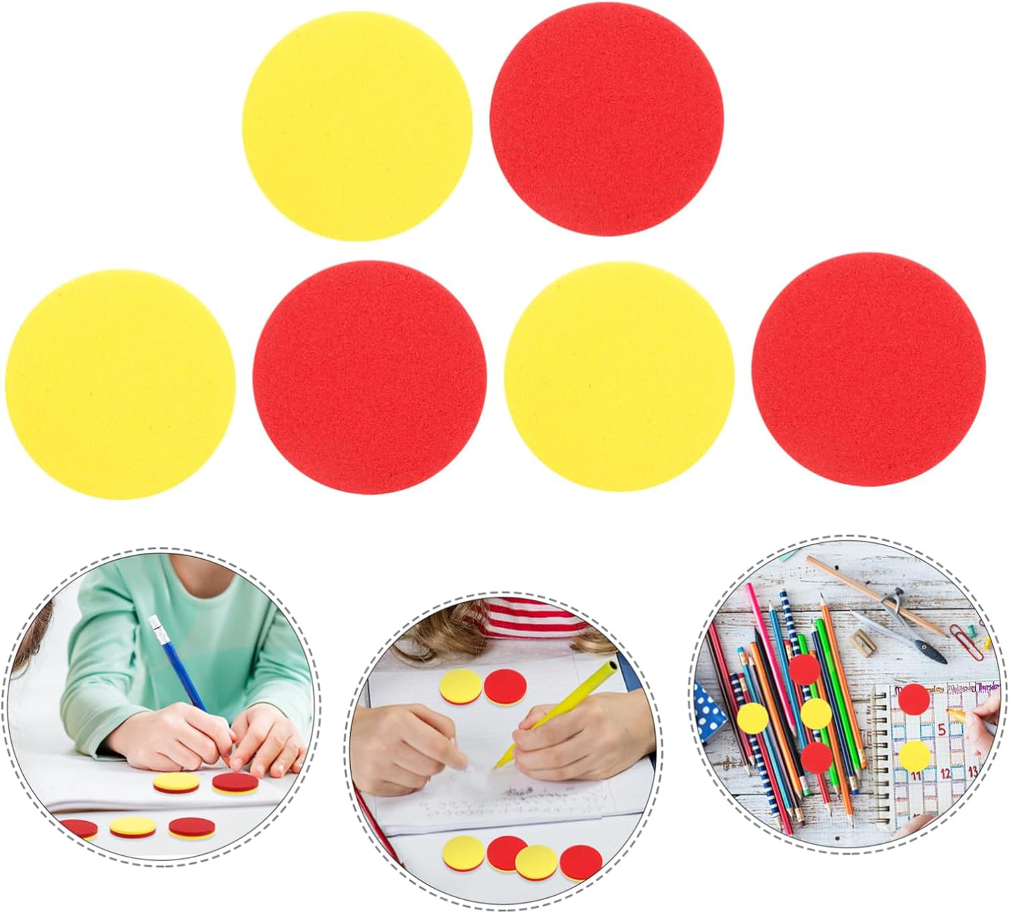 Toddmomy 200pcs Dual Color Math Counting Chips for Safe Educational Counters for Learning Activities Enhance Math Skills and Interactive Fun
