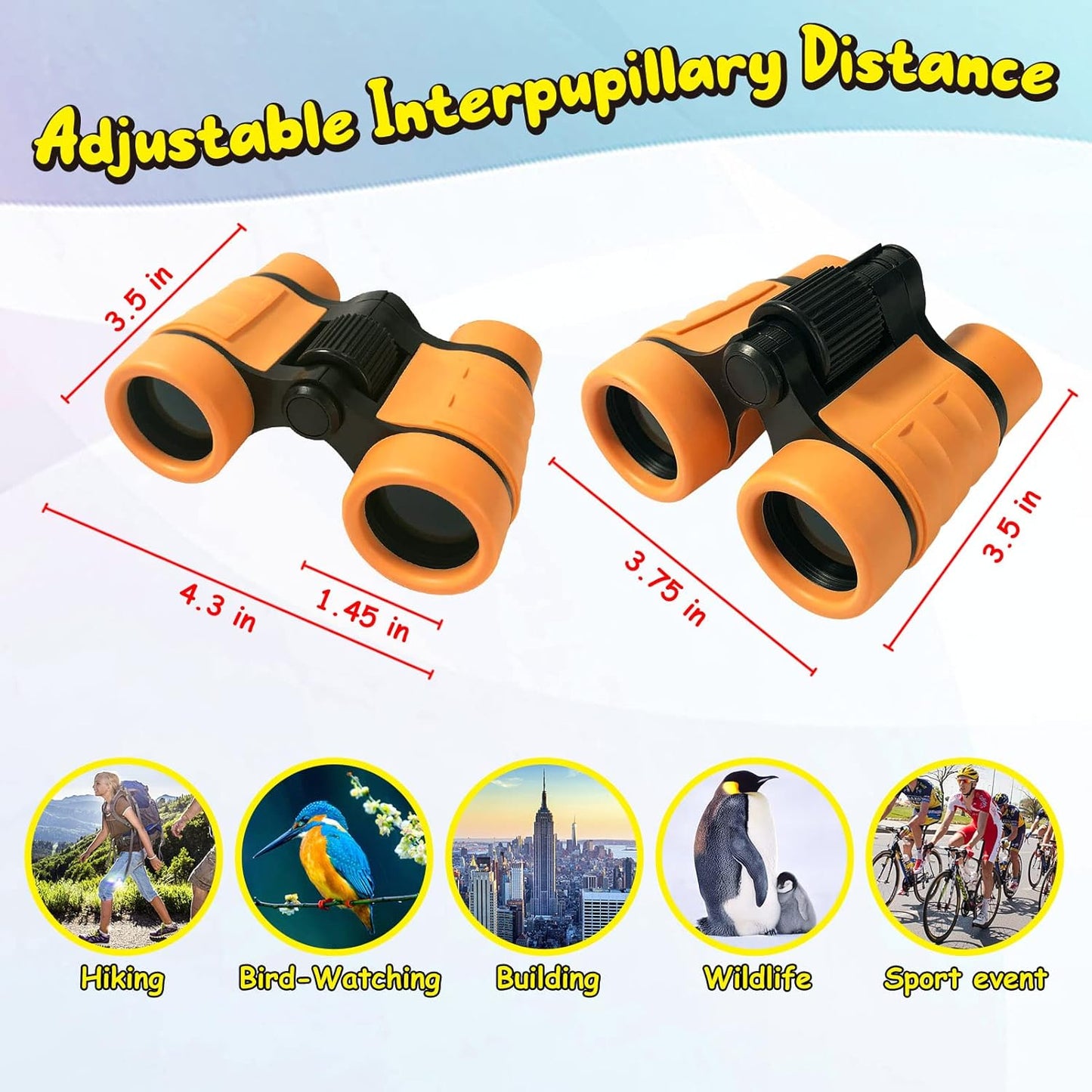 ESSENSON Binoculars for Kids Toys Gifts for Age 3, 4, 5, 6, 7, 8, 9, 10+ Years Old Boys Girls Kids Telescope Outdoor Toys for Sports and Outside Play, Bird Watching, Birthday Presents(Blue)