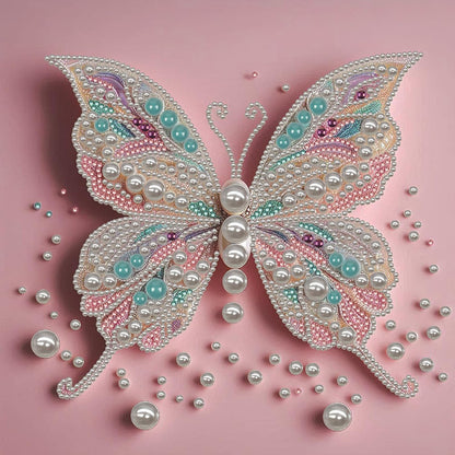 LAKEQUILL Royal Blue Butterfly Special Shaped 5D DIY Partial Drill Home Diamond Art Kit (Butterfly-4)