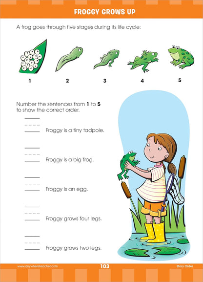 School Zone Big First Grade Workbook: 320 Pages, 1st Grade, Reading Comprehension, Phonics, Spelling, Vocabulary, Basic Math, Time, Money, Fractions, Ages 6 to 7