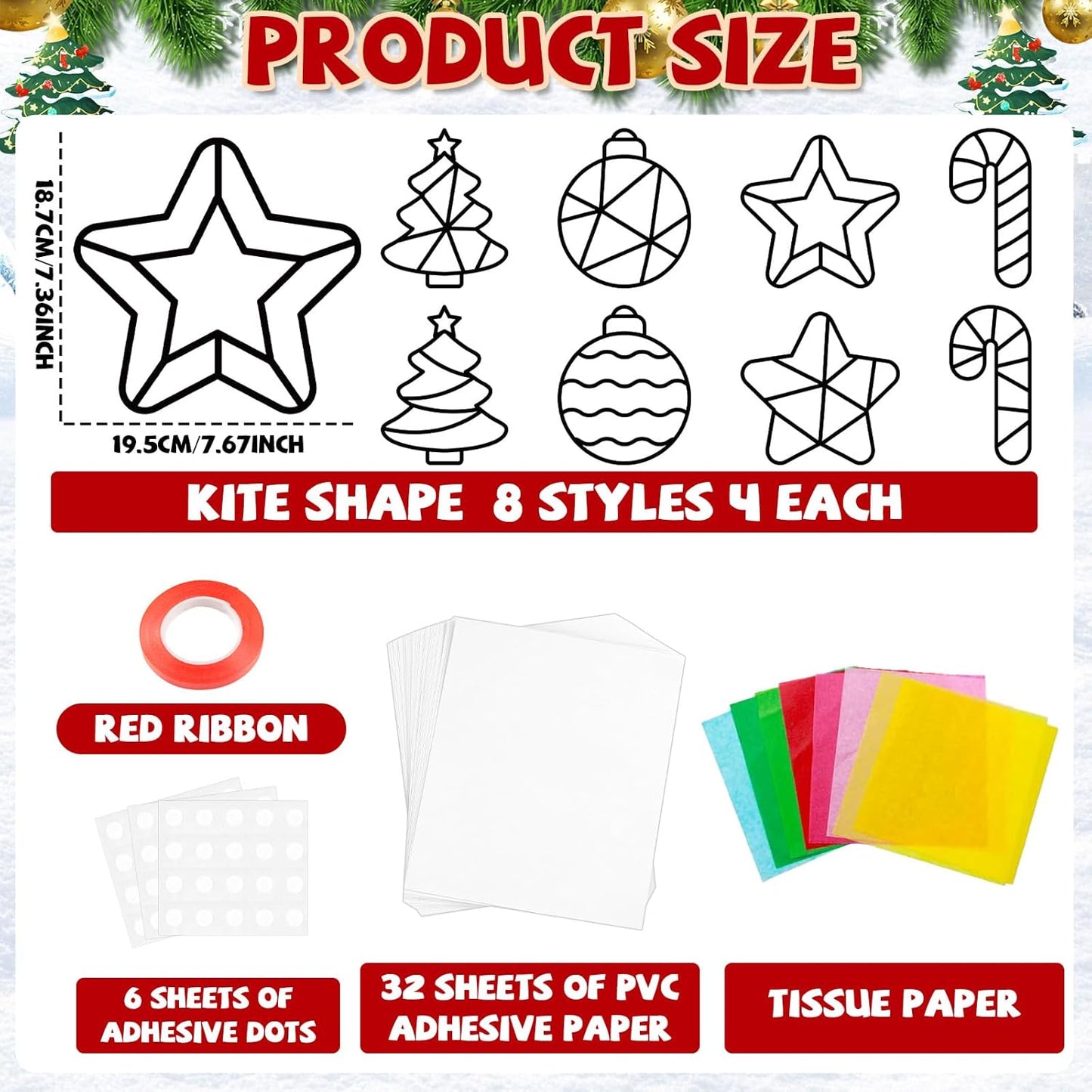 32 Sets Outer Space Suncatchers Craft Kit DIY Window Stained Glass Effect Planet Astronaut Alien Paper Crafts Home School Classroom Decoration Kid Birthday Gift Creative Art Project Activity Game - Colors A