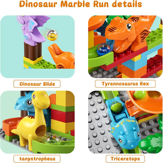 Marble Run Toy Motorized Elevator Marble Maze Kit with Perpetual Motion Machine, Building Block Educational Construction Game Playset STEM Learning Hand Eye Coordination Training Unlimited DIY