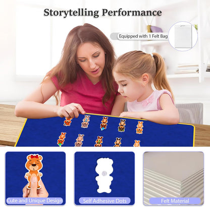 Ten Little Bears: A Counting Rhym Felt Toys Flannel Board Stories for Preschool Kindergarten Learning Activities Bedtime Stories