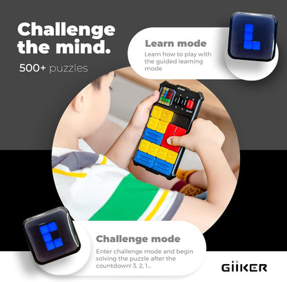 GiiKER Super Slide Puzzle Games, Original 500+ Challenges Brain Teaser Puzzle, Toys for Kids Teens, Travel Games Birthday Stocking Stuffers for Boys Girls, Activities for Road Trips