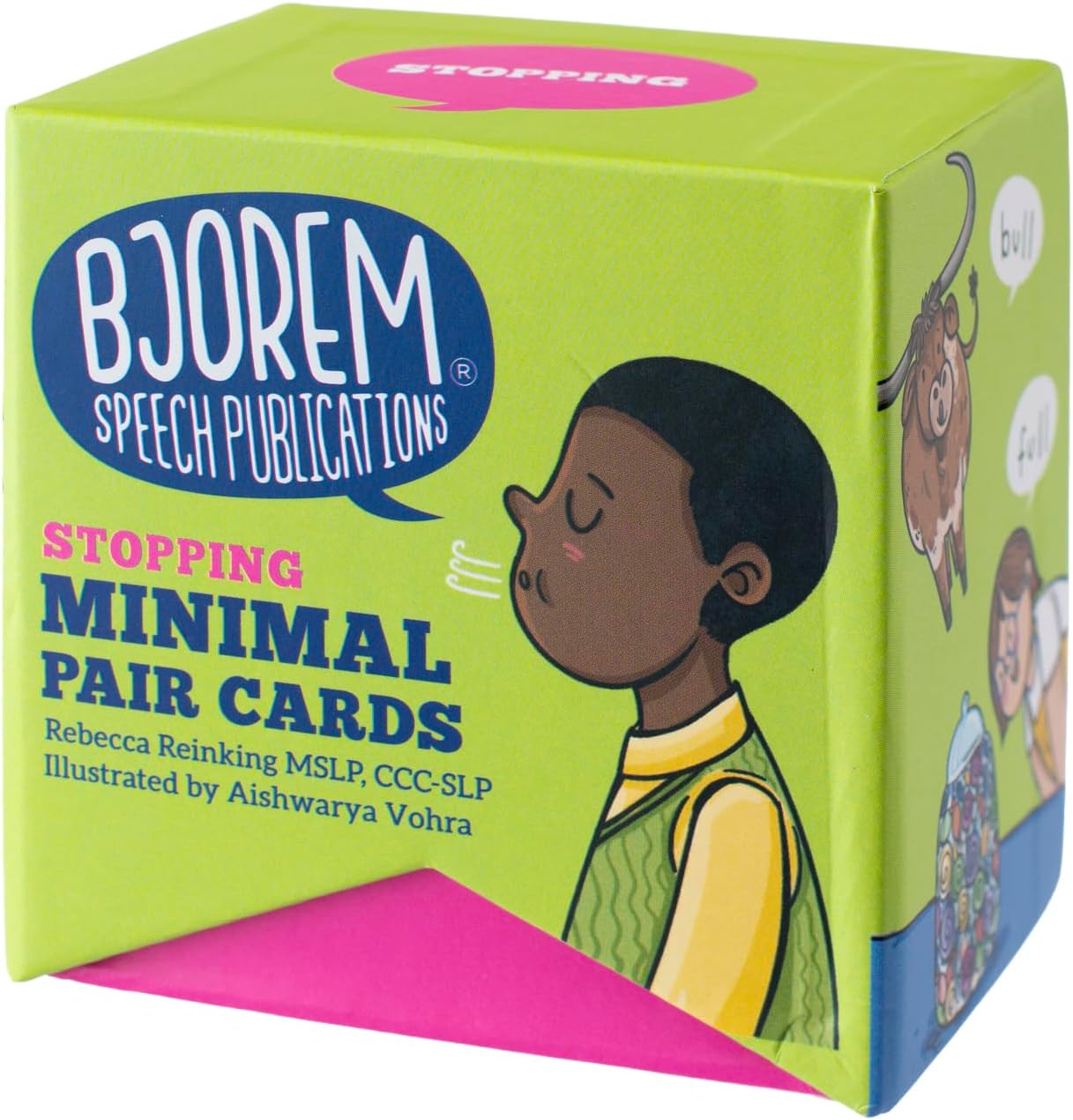 Bjorem Speech Minimal Pairs Stopping: Speech Therapy Cards for Children - Improve Articulation and Phonemic Awareness | Educational Materials | Speech Materials