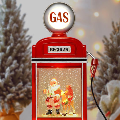 Musical Christmas Snow Globes Lantern, 7.87" Lighted Electric Snowglobes with 8 Holiday Songs 6H Timer Dual Power, Snowman Christmas Ornaments Snow Globe for Kids Adults Xmas Decor Gifts for Men Women