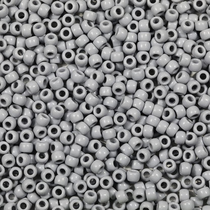 Bala&Fillic 6x9mm Army Green Pony Beads with Smooth Surface 1000pcs Crayon Color Craft Beads (Army Green)