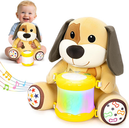 Hodurgyi Baby Toys 6-12 Months, Bear Musical Plush with Lights,ABCs,Animal Sounds, Numbers, Infant Early Learning Toy, Christmas Birthday Gifts for 6+ Month Boys &Girls
