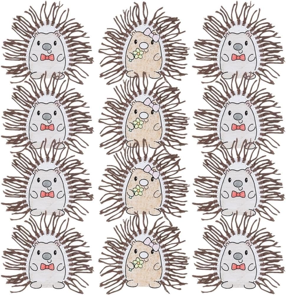 Fun Express Color Your Own Hedgehog Lacing Card Craft Kit - Makes 12.