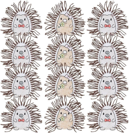 Fun Express Color Your Own Hedgehog Lacing Card Craft Kit - Makes 12.