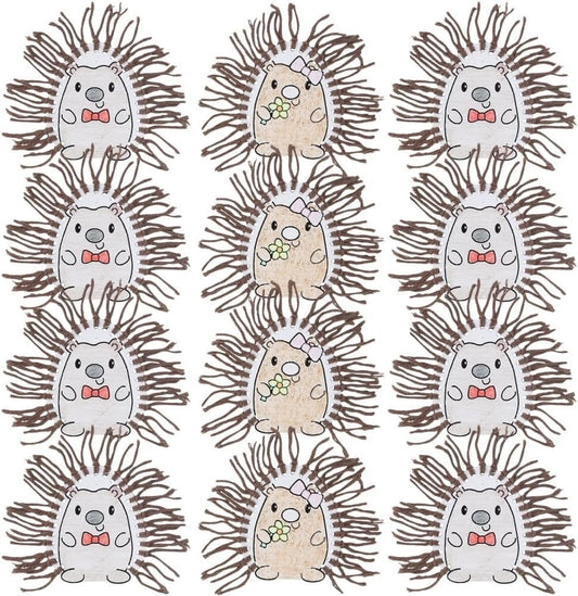 Fun Express Color Your Own Hedgehog Lacing Card Craft Kit - Makes 12.