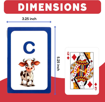 THE FIDGET GAME ABC Flash Card Game, Learn Uppercase & Lowercase Letters - Educational Learning Toy & Interactive Tools for Preschool Toddler Activities - 3+ Years