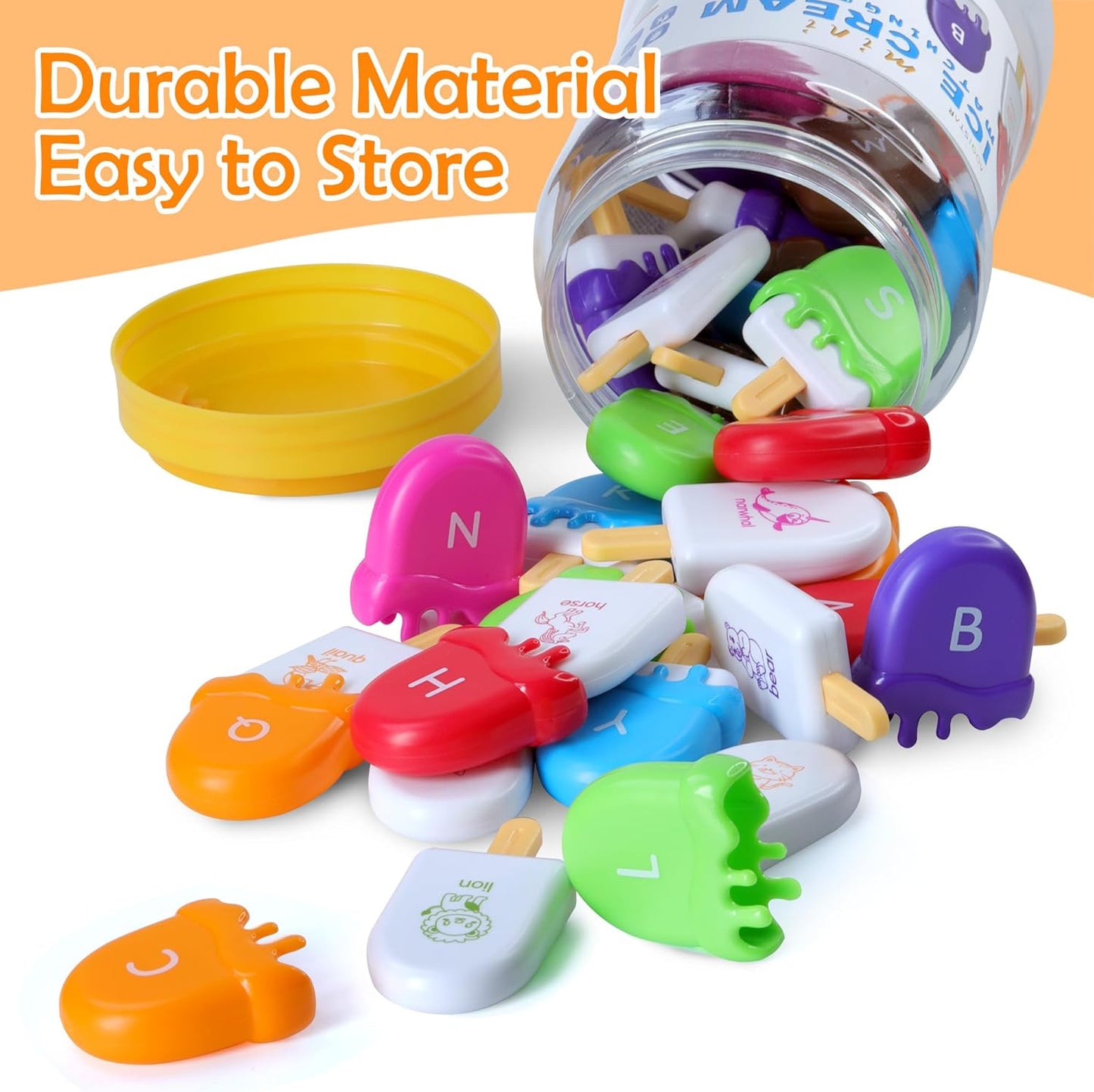 USATDD Matching Eggs for Toddlers Montessori Geometric Eggs Color & Shape Recognition Toy, Fine Motor Skills Shape Sorter Puzzle, Easter Eggs Toys Gifts for Kids, Easter Basket Stuffers