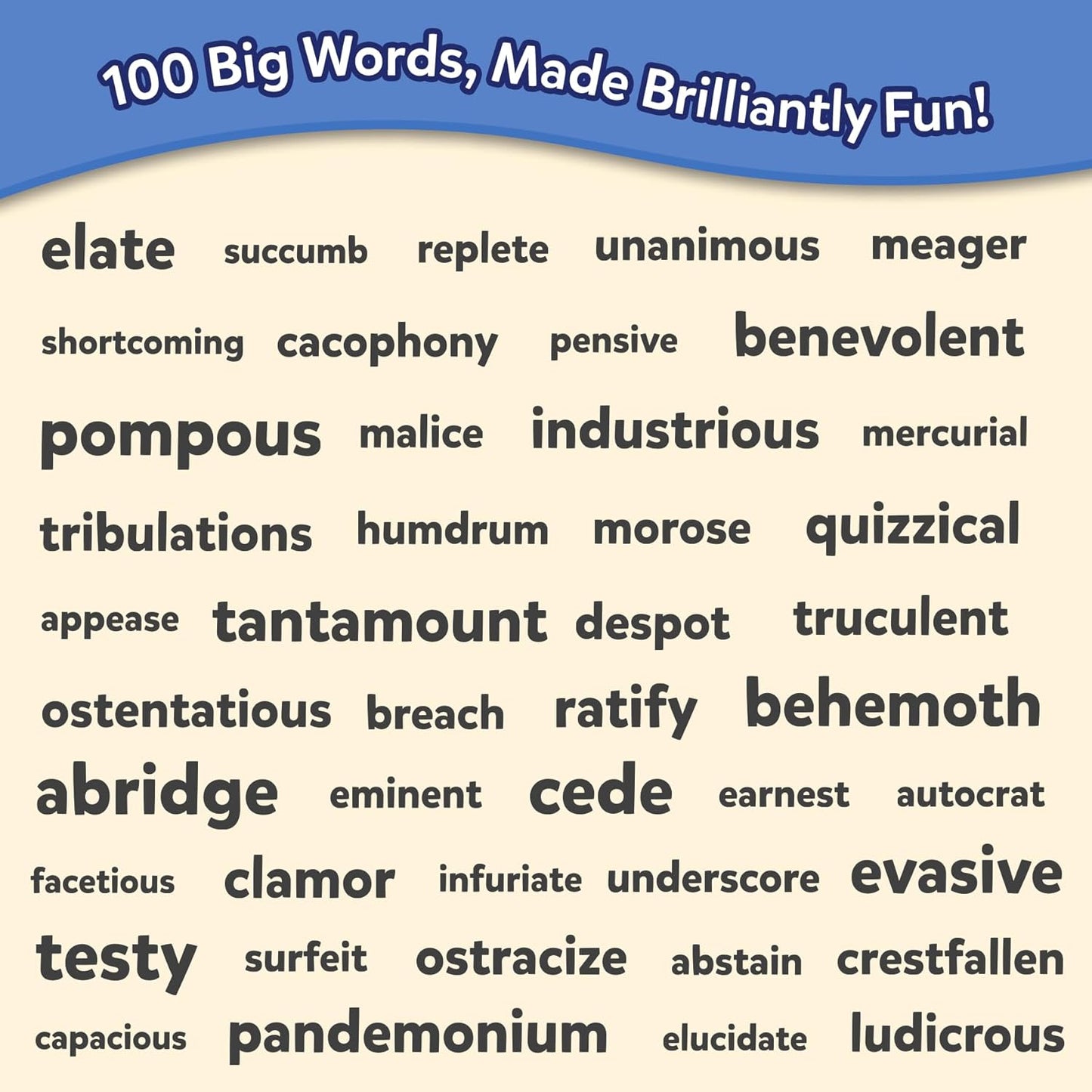 Skillmatics Vocabulary Flash Cards for Kids - Learn 100 Words with Wordplay, Visuals, & Soundplay, Educational Gift for Ages 8, 9, 10 & Up, Screen-Free Language Game