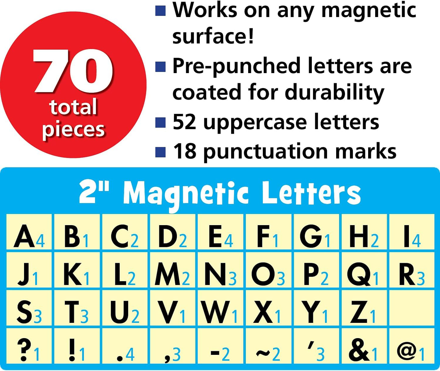 Marquee Bold Block 2" Magnetic Letters