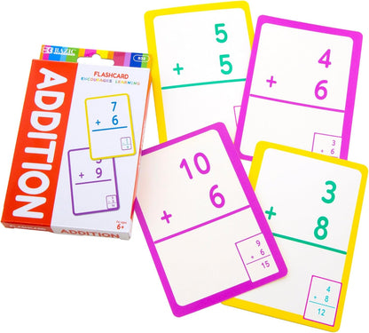 BAZIC Products Multiplication & Division Flash Cards, Educational Flash Cards for Kids, Math Flash Cards, Ideal for Math Learning Practice at Home or School, 36 Cards, 2-Pack