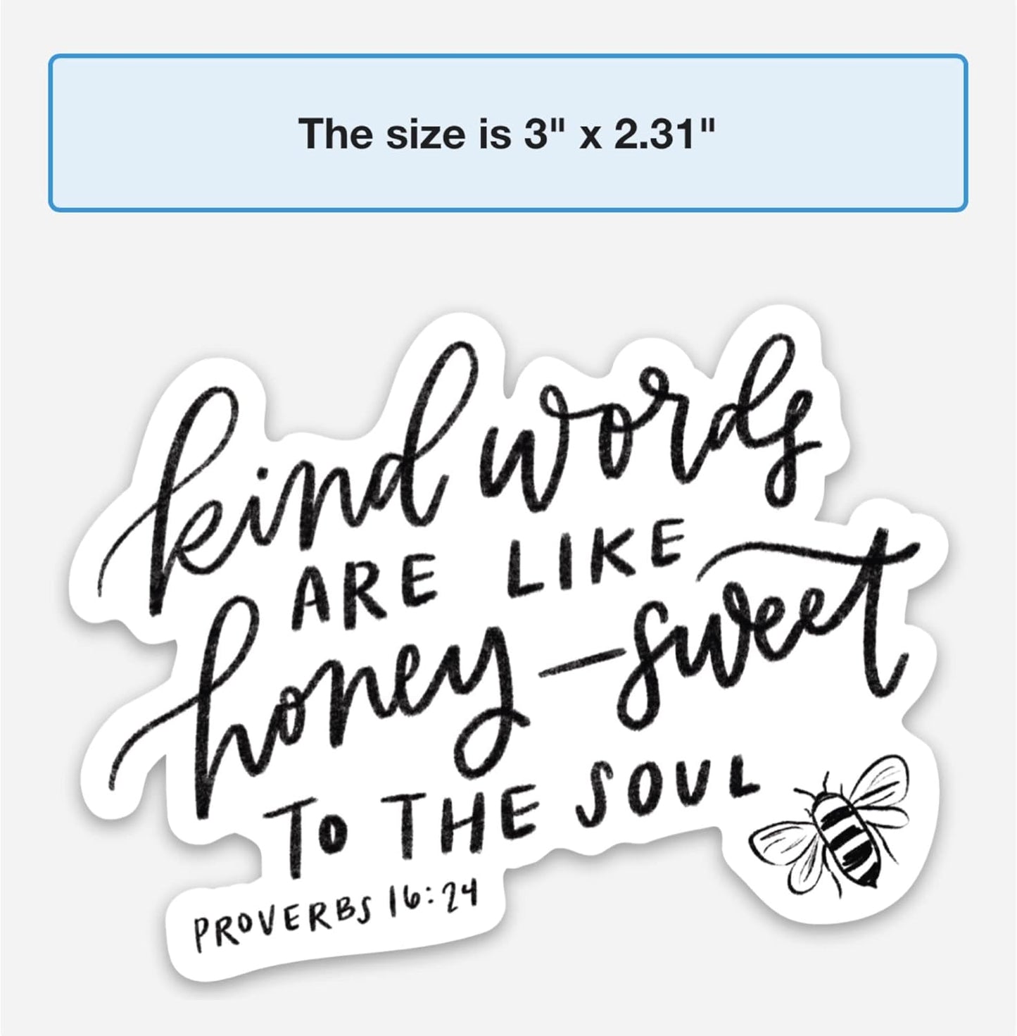 Swaygirls Christian magnet | Religious magnets | Faith fridge magnets | Bible verse quote magnets | Be kind magnet | Kind words are like honey