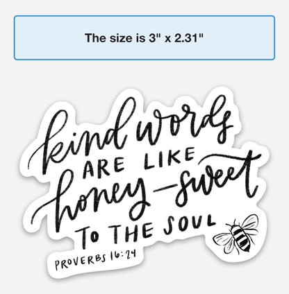 Swaygirls Christian magnet | Religious magnets | Faith fridge magnets | Bible verse quote magnets | Be kind magnet | Kind words are like honey