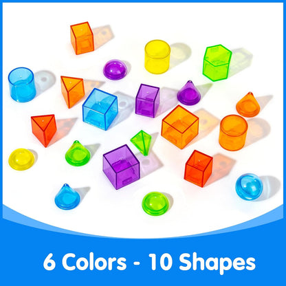 Sand Painting Light Box - 60 Pcs 3D Shapes for Teaching - Sensory Light Table for Kids - 3 Color Temperature & 10 Levels Adjustable Brightness, 16" (Blue)