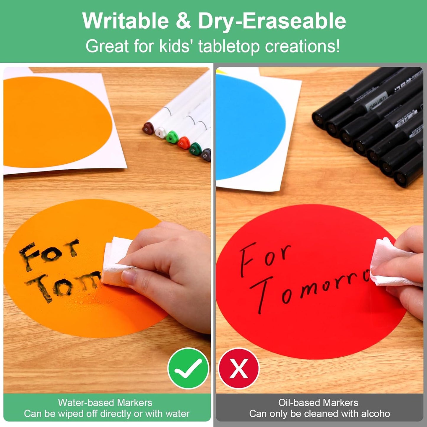 ForTomorrow Carpet Markers with Numbers - 36 Pcs 4" Classroom Sitting Carpet Dot Number 1-36, Floor Rug Circles Marker Spot for Preschool Kindergarten Elementary