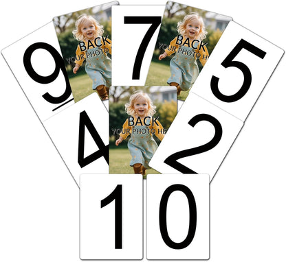 Number Cards for Classroom Supplies, Blank Deck Number Cards 0-9 Set of 55